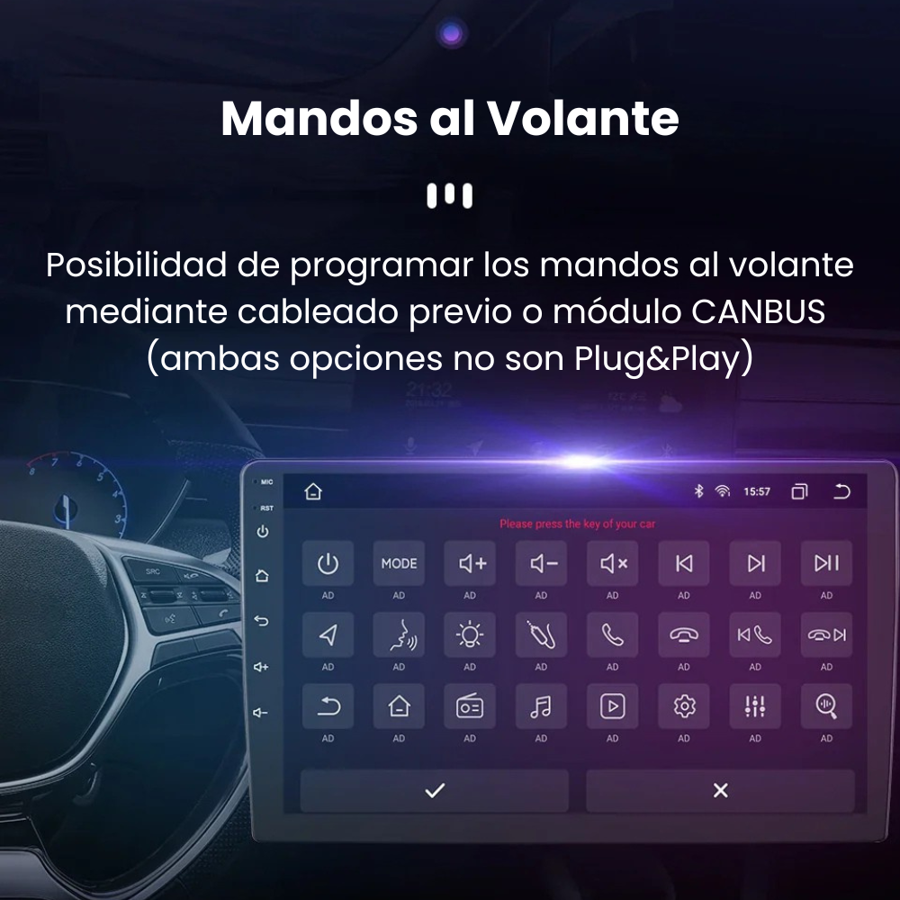 Universelles 10-Zoll-Android Auto Carplay drehbares und abnehmbares Radio