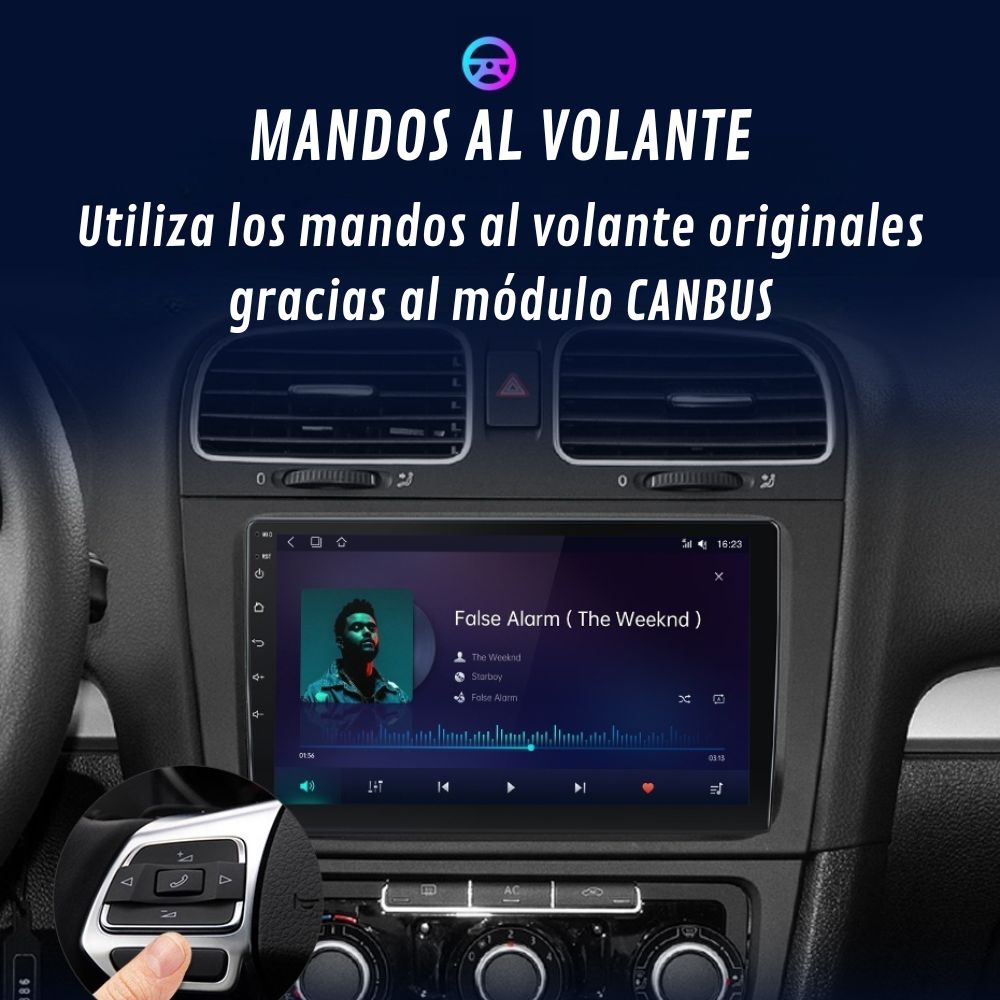 Android Auto Radio Carplay Volkswagen Golf 6 2008-2012