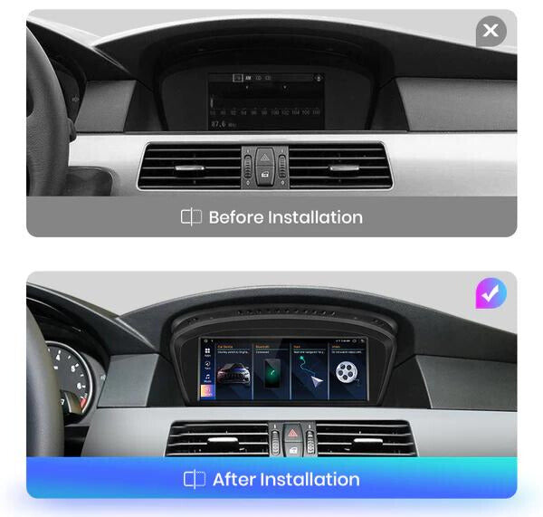 Pantalla Android Auto Carplay BMW Serie 3 5 6 E60 E61 E63 E64 E90 E91 E92 CCC CIC