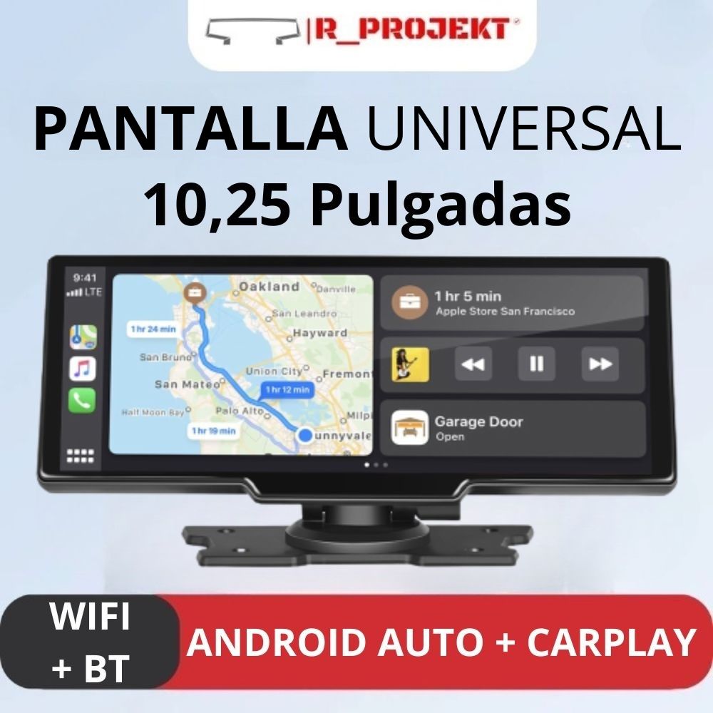 Universeller Autobildschirm Android Auto & Carplay 10,25 Zoll – RProjekt