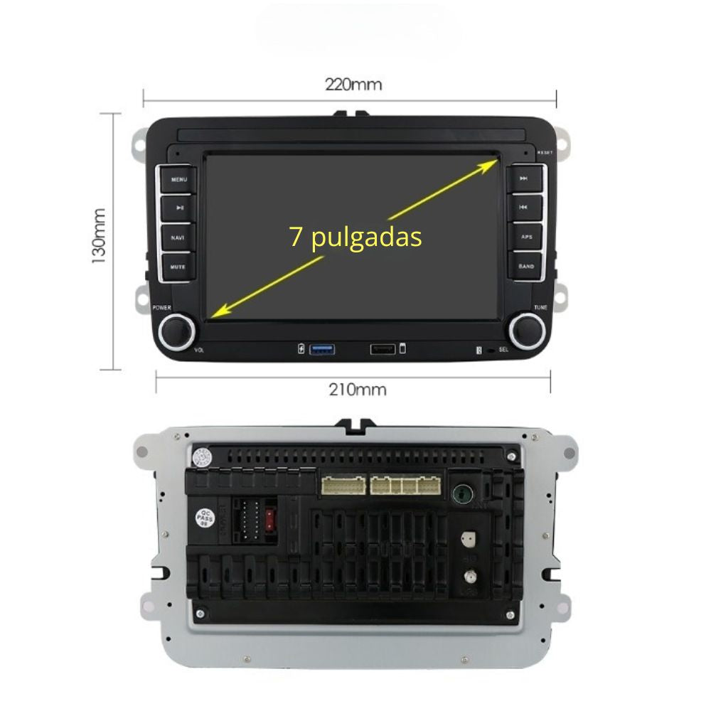 Radio Android Auto Carplay Volkswagen Golf 5 6 Passat B6 B7 Leon Eos Touran Sharan Tiguan Scirocco Octavia Fabia