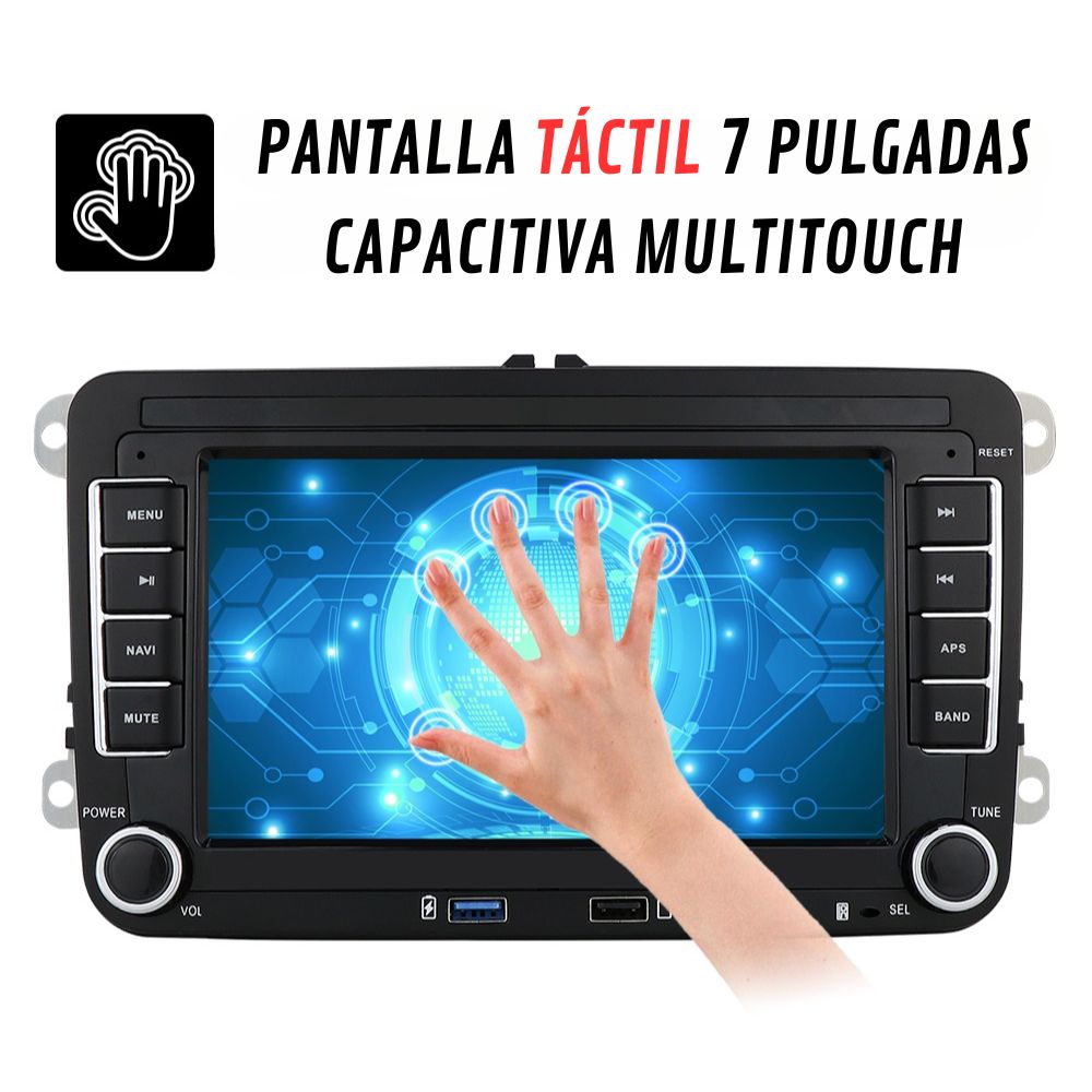 Radio Android Auto Carplay Volkswagen Golf 5 6 Passat B6 B7 Leon Eos Touran Sharan Tiguan Scirocco Octavia Fabia