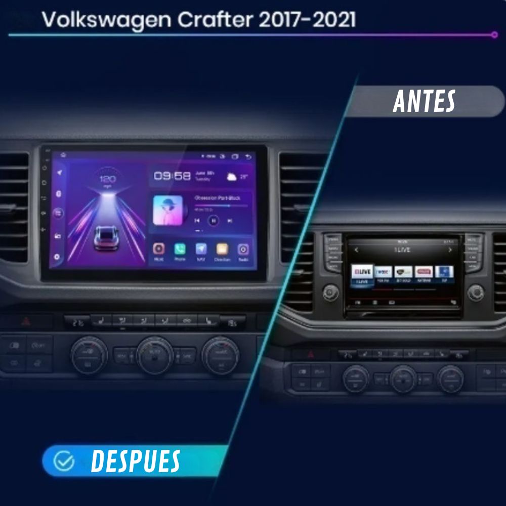 Android Auto Radio Carplay Volkswagen Crafter 2017-2021