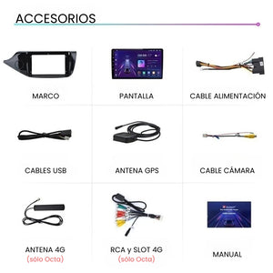 Android Auto Carplay Kia Ceed Cee'd 2 2012-2018 Screen