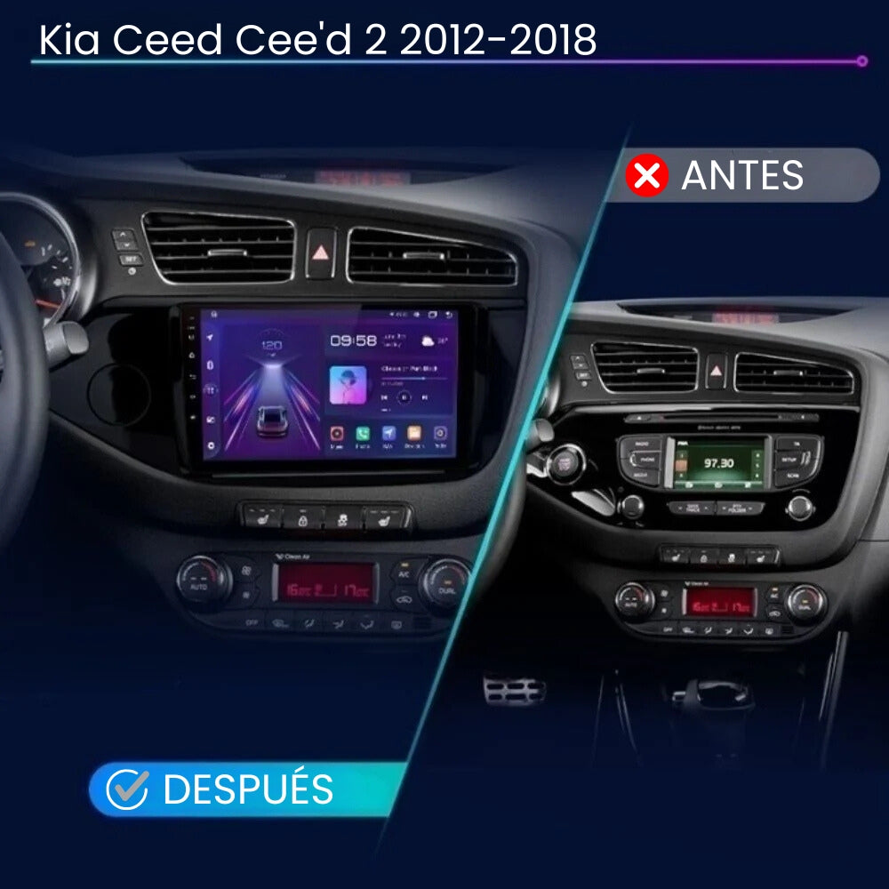 Radio Android Auto Carplay Kia Ceed Cee'd 2 2012-2018