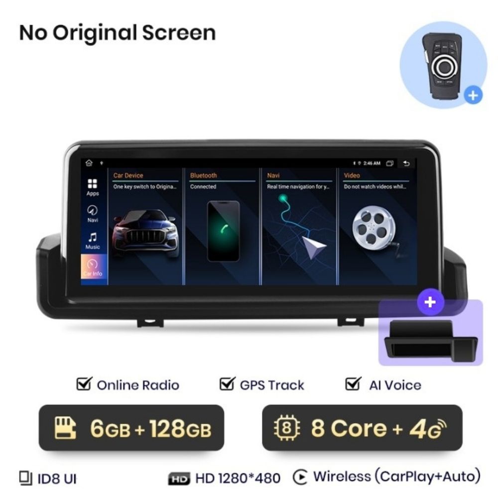 Touchscreen-Radio Android Auto Carplay BMW 3er E90 E91 E92 E93