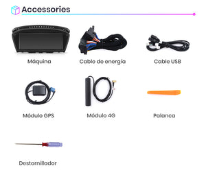 Android Auto Carplay Screen BMW 3 5 6 Series E60 E61 E63 E64 E90 E91 E92 CCC CIC