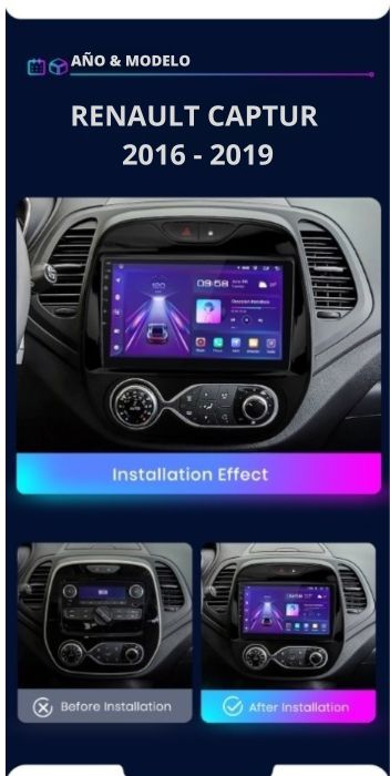 Touchscreen-Radio Android Auto Carplay Renault Clio 3 2005 - 2014 – RProjekt