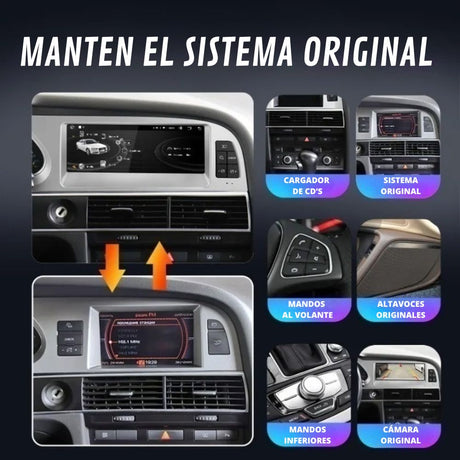 pantalla android auto audi a6 C6 4f pantalla carplay audi a6 radio android auto audi a6 radio carplay audi a6 pantalla tactil audi a6 radio android audi a6 bluetooth 4g google maps waze spotify