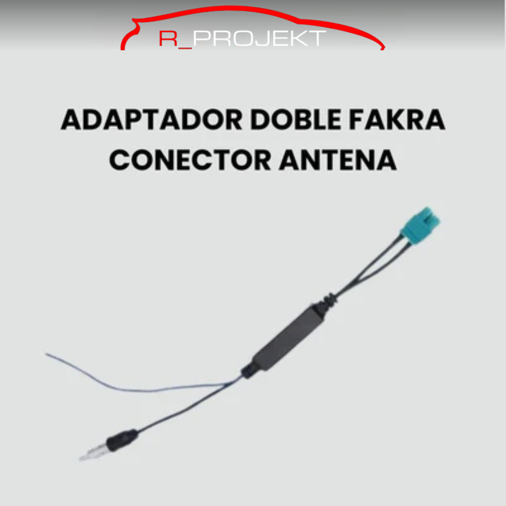 Adaptador Conector radio doble FAKRA VW Skoda/Golf/MK5/MK6/Passat B6/B7/Tiguan