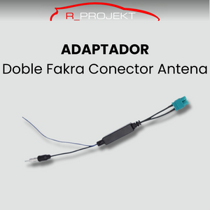 Adaptador Conector radio doble FAKRA Volkswagen Seat Skoda Audi