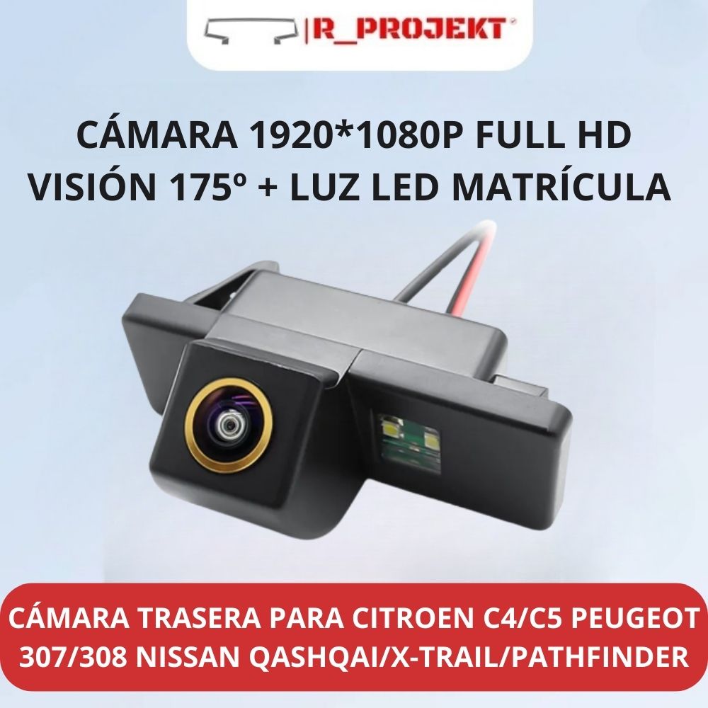 Kit De Cámara De Marcha Atrás Para Fiat Ducato, Citroen Jumper, Peugeot Boxer (2006-2015) - Incluye Monitor A Color De 7 Pulgadas
