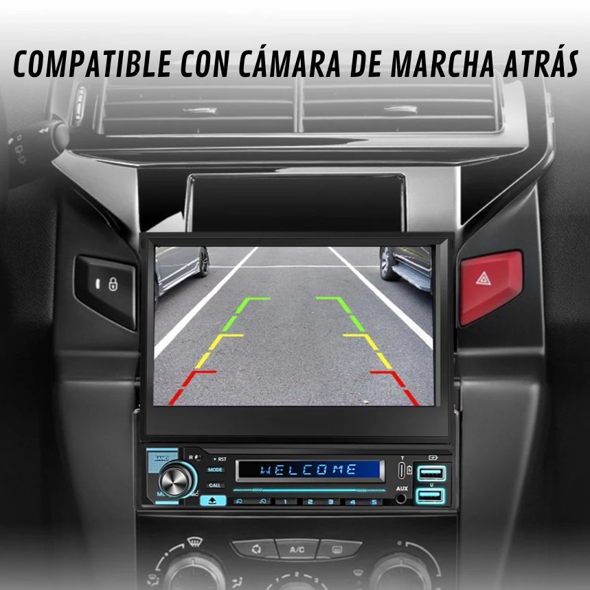 Radio Universal 1 DIN Android Auto Carplay 7 Pulgadas