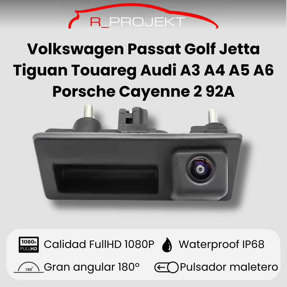 Cámara de visión trasera Volkswagen Passat Golf Jetta Tiguan Touareg Audi A3 A4 A5 A6 Porsche Cayenne 2 92A
