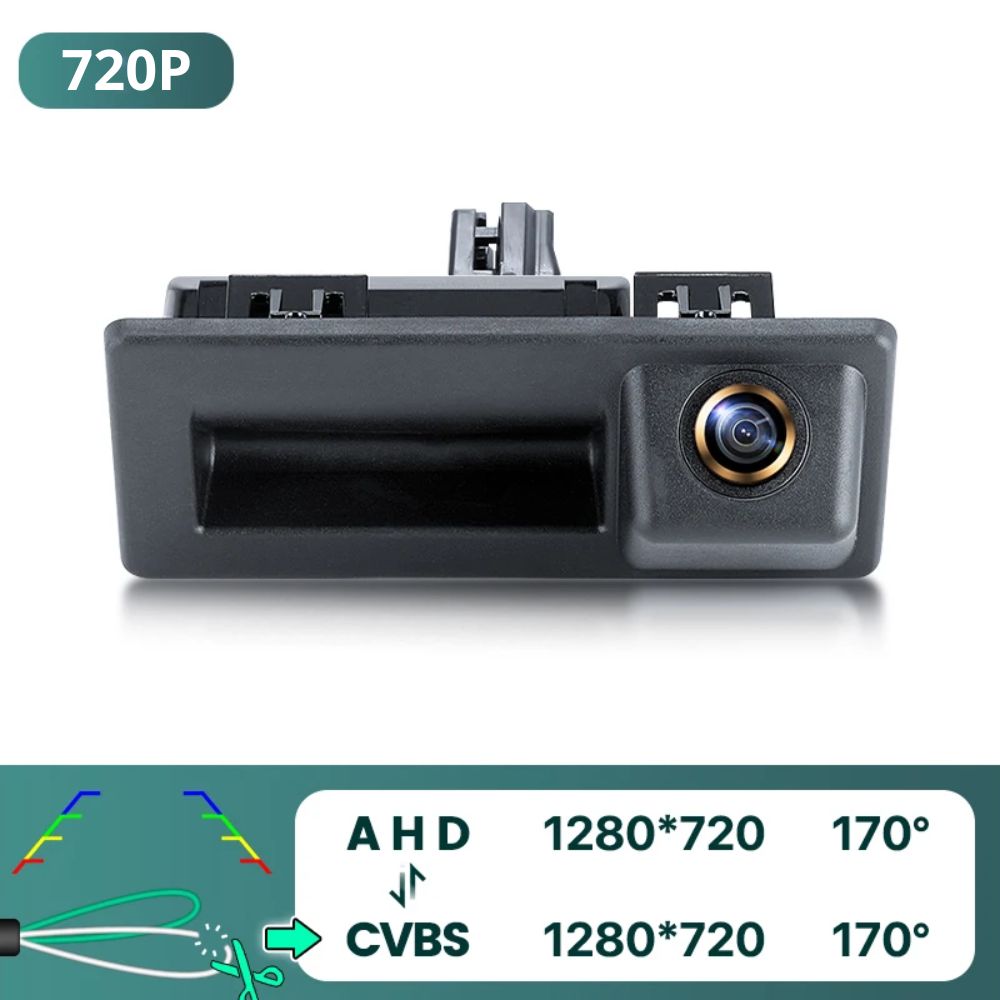 Rear View Camera for Audi A3 8V A4 B8 - B9 Volkswagen Tiguan Touran Touareg Skoda Octavia A7 Rapid Yeti