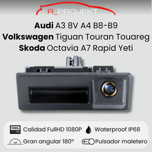 Cámara de visión trasera para Audi A3 8V A4 B8 - B9 Volkswagen Tiguan Touran Touareg Skoda Octavia A7 Rapid Yeti