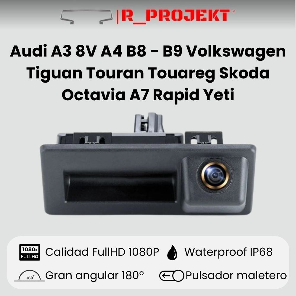 Cámara de visión trasera para Audi A3 8V A4 B8 - B9 Volkswagen Tiguan Touran Touareg Skoda Octavia A7 Rapid Yeti