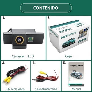 Cámara de visión trasera para Citroen C4/C5 Peugeot 307 308 Nissan Qashqai X-Trail Pathfinder