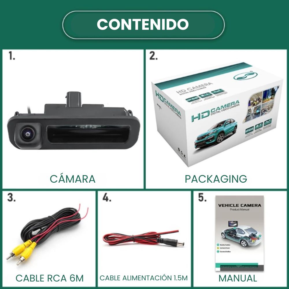 Cámara de visión trasera para Ford Focus 2 / C-Max 2