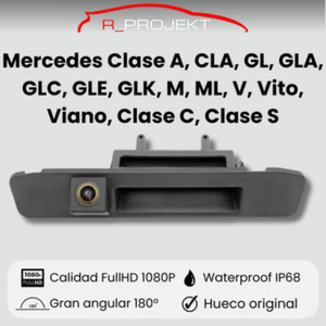 Rückfahrkamera für Mercedes Klasse A W176, Klasse M ML GLE W166, GLK X204, GLA X156, GLC X253, Klasse V Vito W447, Klasse C W205, CLA W117 C117, Klasse S W222