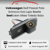Cámara de visión trasera para Volkswagen Golf Passat CC Polo Scirocco Eos Lupo Phaeton Beetle Seat Leon Altea Toledo Ibiza