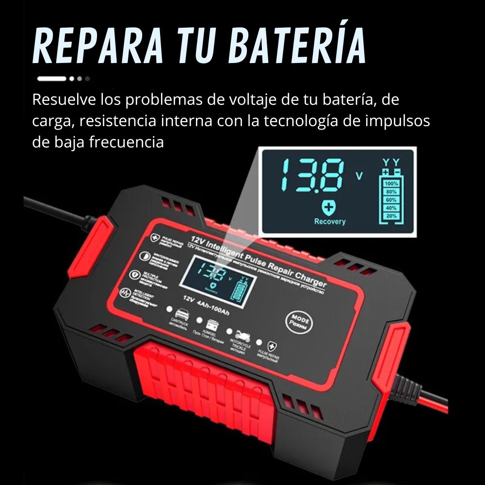 Cargador de Baterías 12V Coche Moto