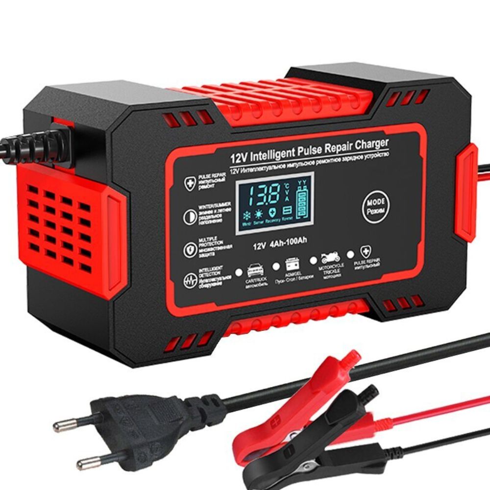 12V Car Motorcycle Battery Charger