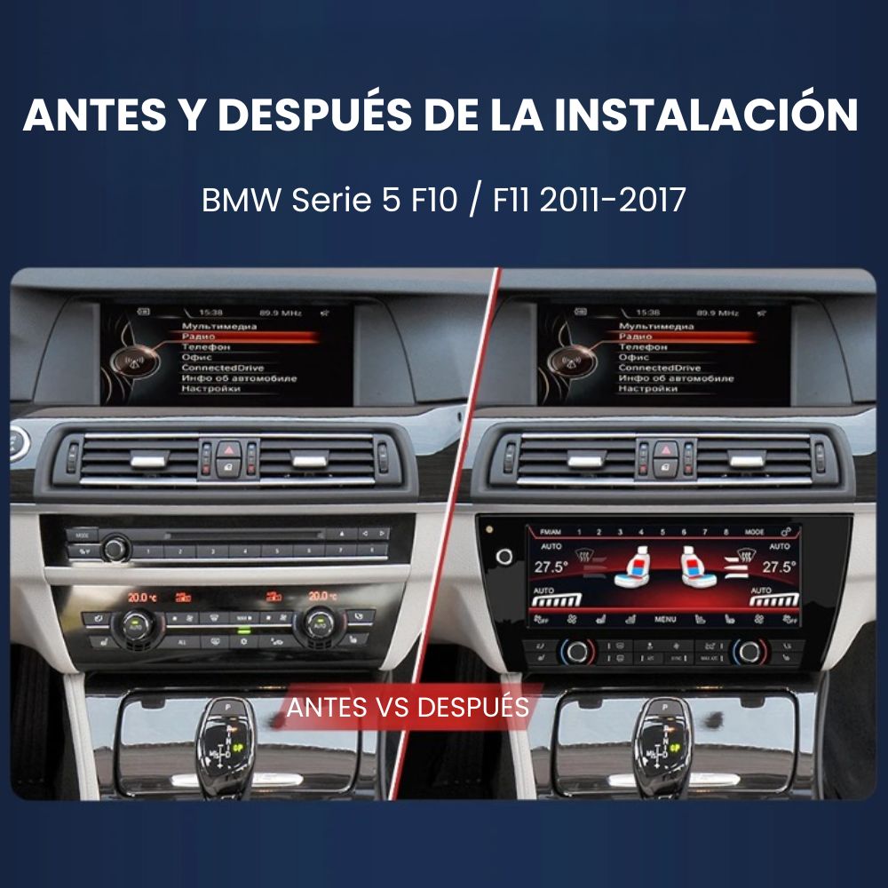 Climatizador Digital pantalla táctil 10,25" BMW Serie 5 F10 F11 2011-2017 RProjekt