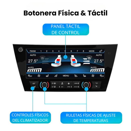 Climatizador Digital pantalla táctil 10,25" BMW X5 F15 / X6 F16 2014-2018 RProjekt