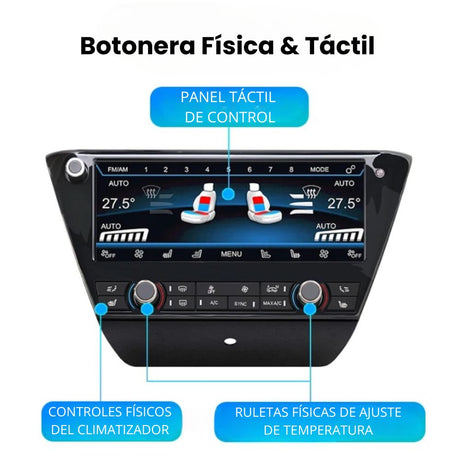 Climatizador Digital pantalla táctil 8,8" BMW X1 F48 2016-2022 RProjekt