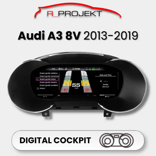 Cuadro de instrumentos digital 10,25" Audi A3 S3 8V 2013-2019
