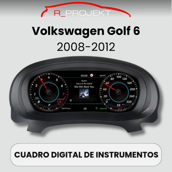 Digitale Instrumententafel 10,25" Volkswagen Golf 6 MK6 2008-2012