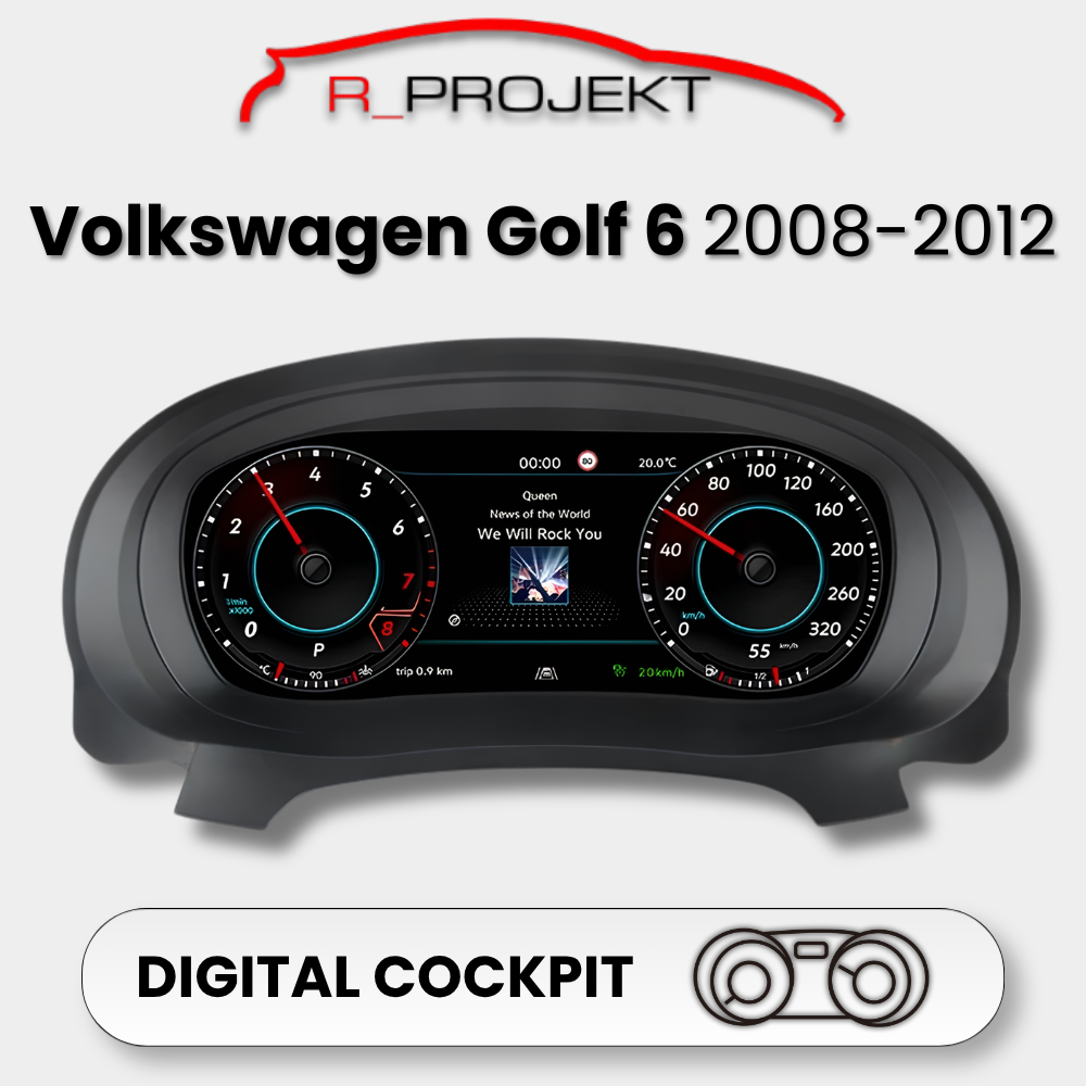 Digitales Armaturenbrett 10,25" Volkswagen Golf 6 MK6 2008-2012