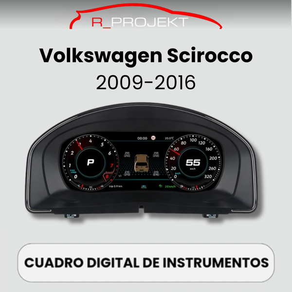 Digitales Kombiinstrument 10,25" Volkswagen Scirocco 2009-2016