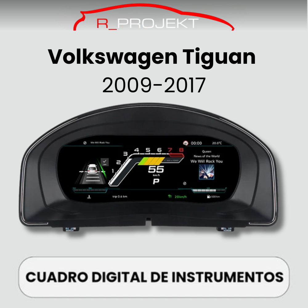 Digitale Instrumententafel 10,25" Volkswagen Tiguan 2009-2017