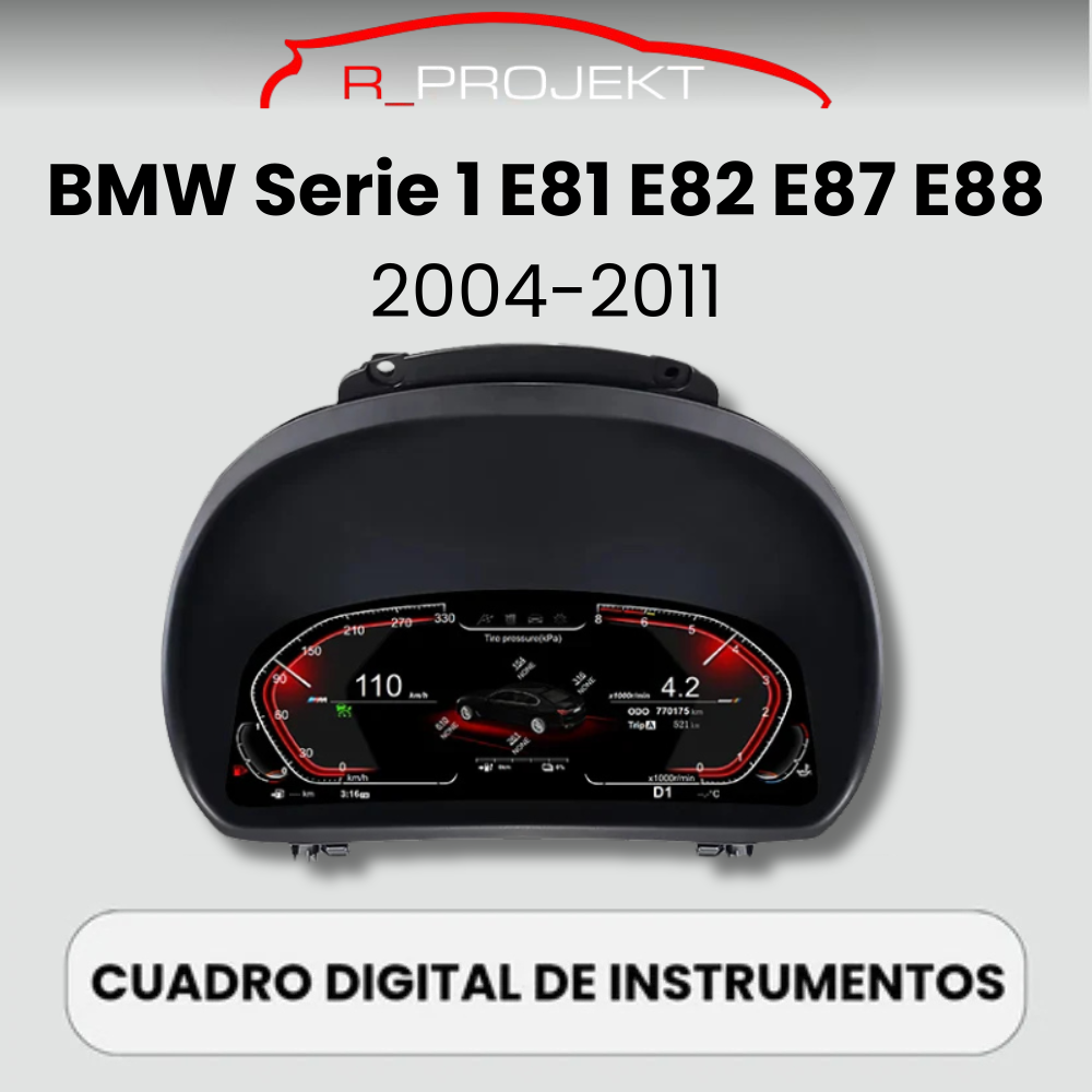 Cuadro de instrumentos digital 11" BMW Serie 1 E81 E82 E87 E88 2004-2011