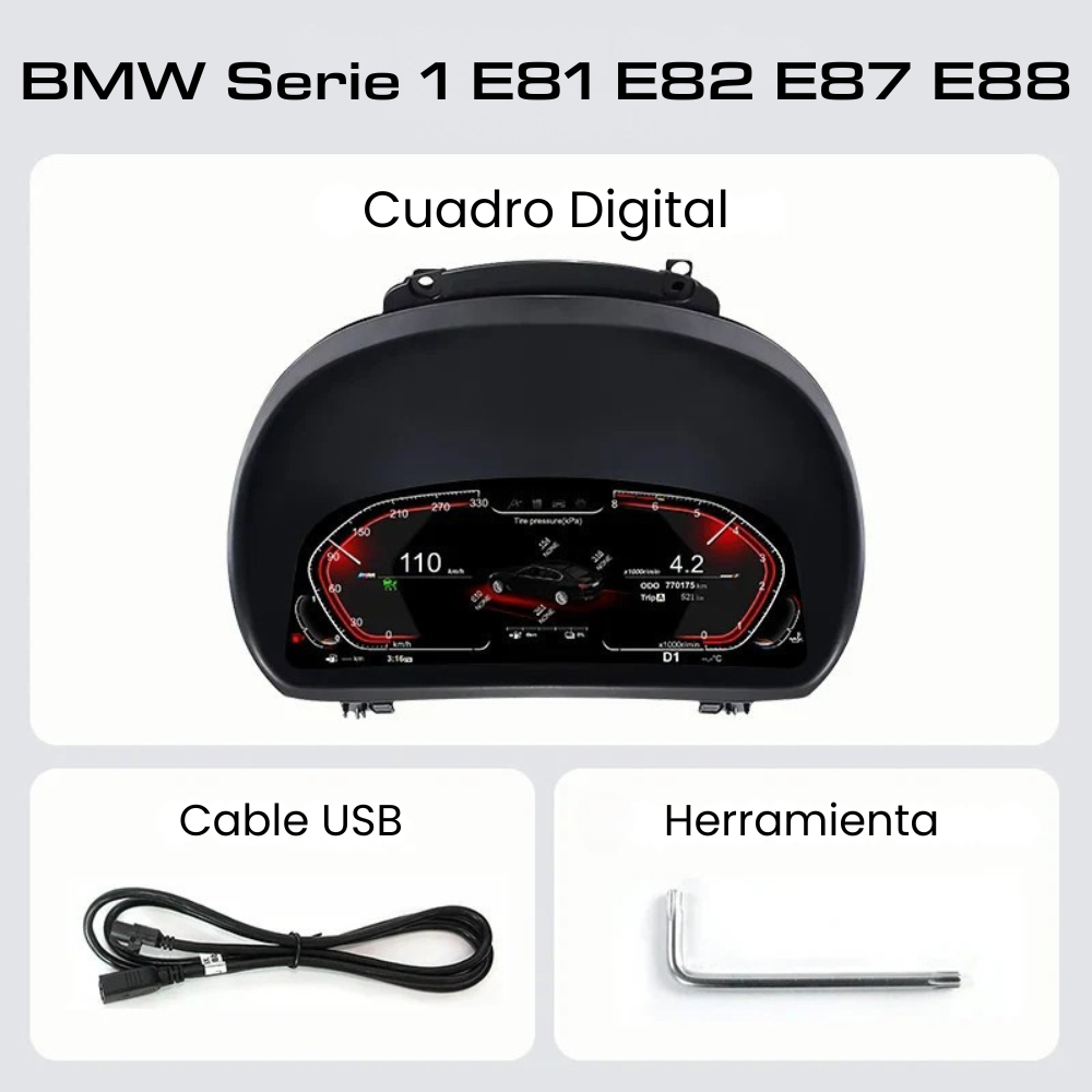 Cuadro de instrumentos digital 11" BMW Serie 1 E81 E82 E87 E88 2004-2011