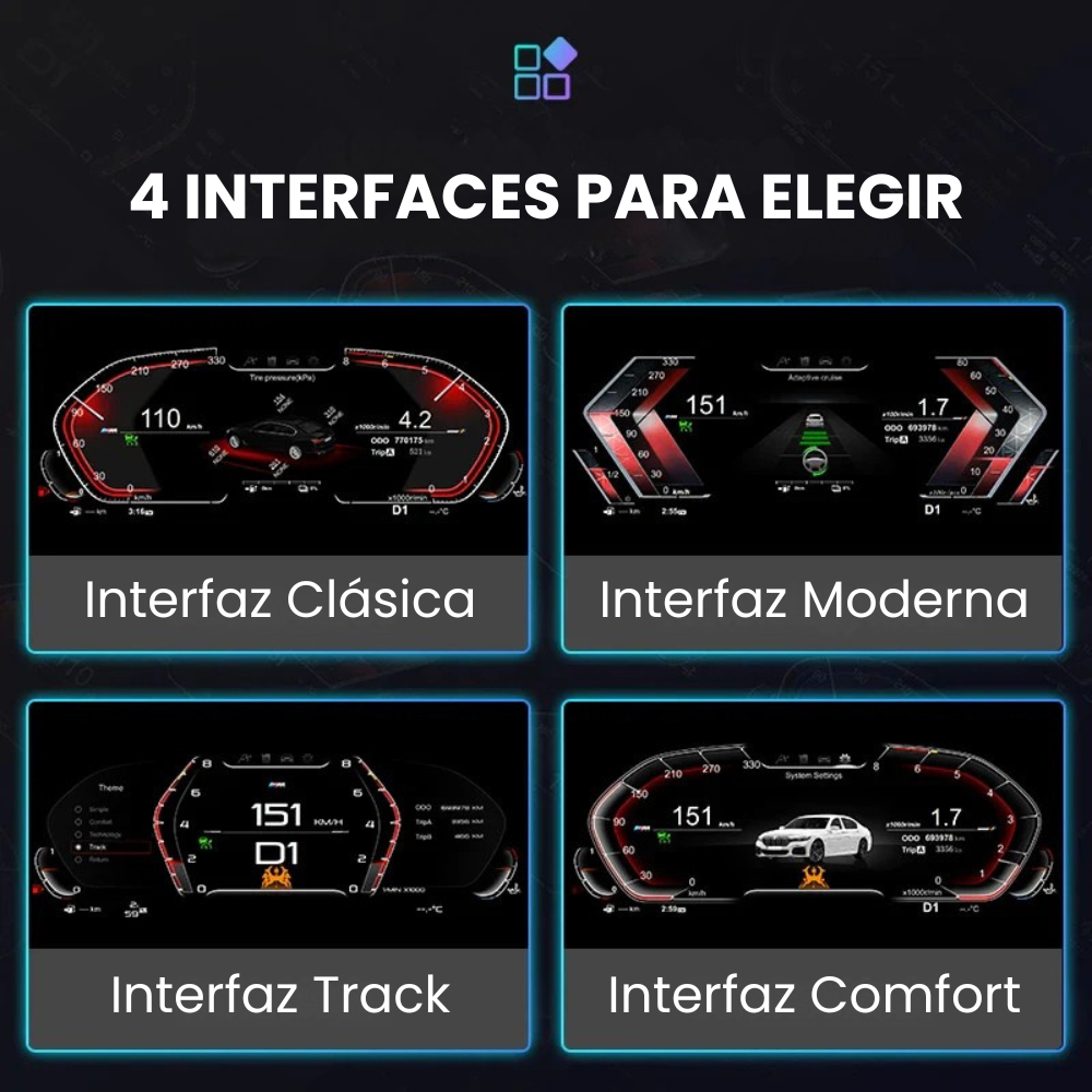 Cuadro de instrumentos digital 11" BMW Serie 1 E81 E82 E87 E88 2004-2011