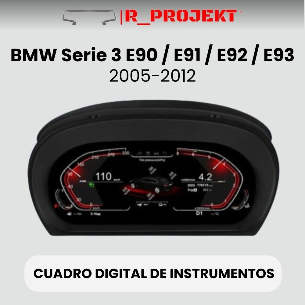 Cuadro de instrumentos digital 11" BMW Serie 3 E90 E91 E92 E93 2005-2012