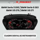 Digitale Instrumententafel 12,3" BMW Serie 5 E60 E61 / Serie 6 E63 E64