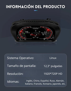Cuadro de instrumentos digital 12.3'' para BMW Serie 5 E60 E61 / Serie 6 E63 E64 2003-2009 RProjekt