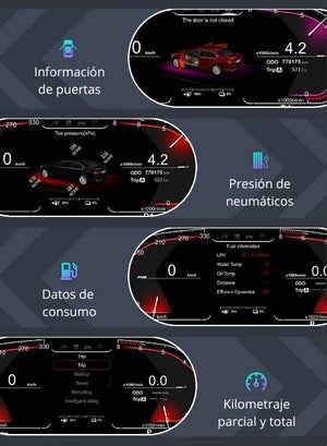 Cuadro de instrumentos digital 12.3'' para BMW Serie 5 E60 E61 / Serie 6 E63 E64 2003-2009 RProjekt