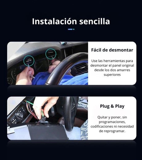 Cuadro de instrumentos digital 12.3'' para BMW Serie 5 E60 E61 / Serie 6 E63 E64 2003-2009 RProjekt