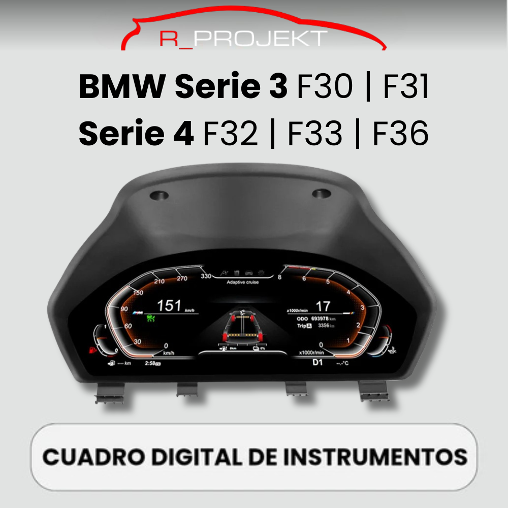 Digital instrument panel 12.3" <tc>BMW</tc> Series 3 F30 F31 Series 4 F32 F33 F36