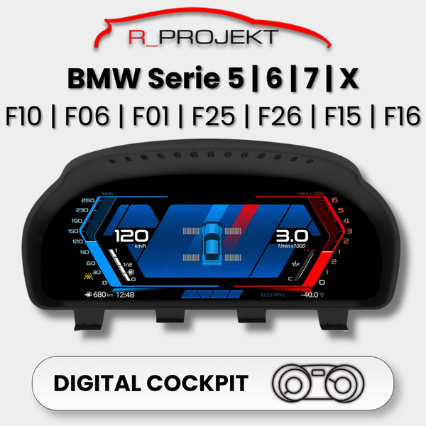 Digital Instrument Cluster 12.3" BMW 5 Series F10 6 Series F06 7 Series F01 X3 F25 X4 F26 X5 F15 X6 F16