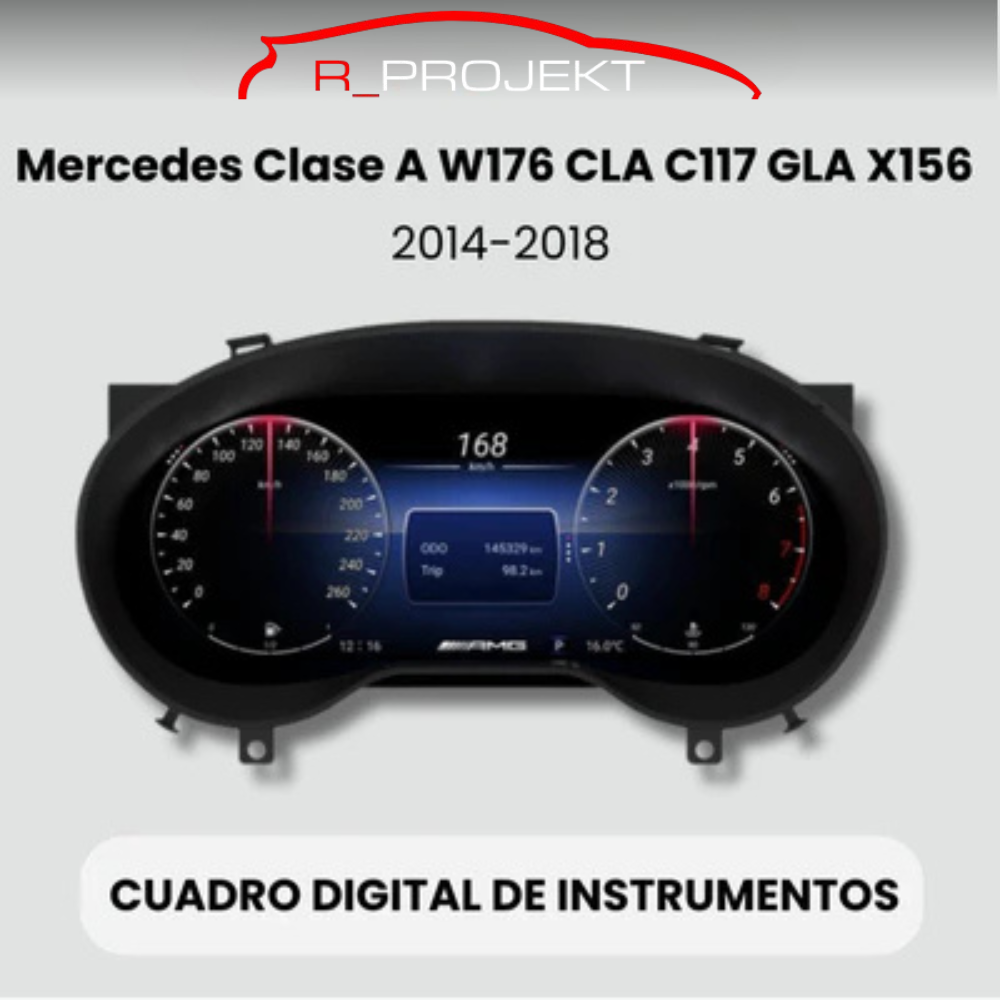 Cuadro de instrumentos digital 12,3" Mercedes Clase A W176 CLA C117 GLA X156