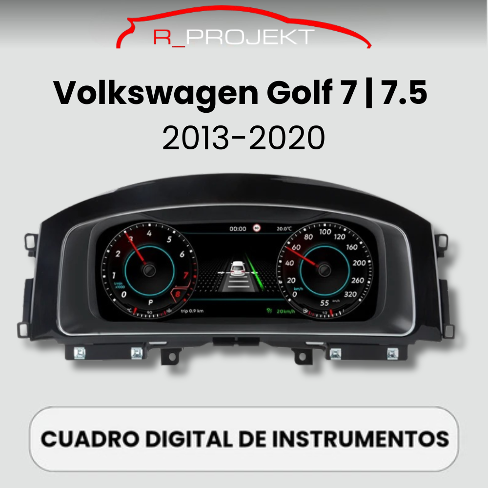 Digitale Instrumententafel 12,3" Volkswagen Golf 7 MK7 2013-2020