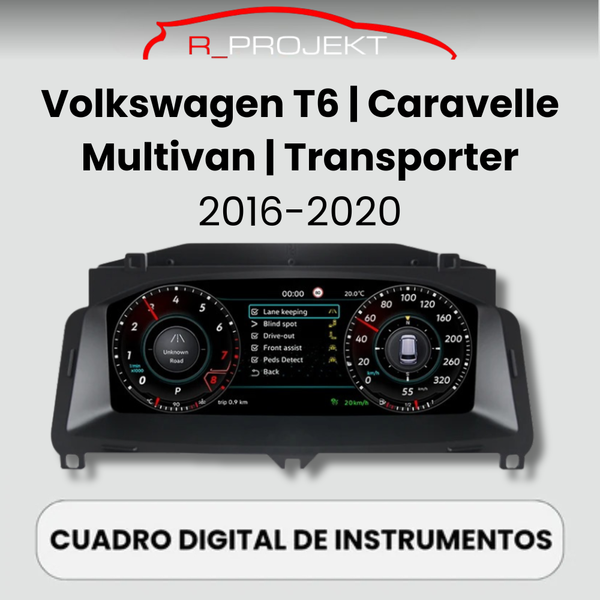 Digitales Kombiinstrument 12,3 Zoll Volkswagen T6 Multivan Caravelle Transporter 2016-2020