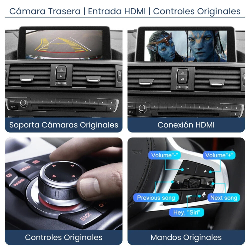 Módulo Apple CarPlay Android Auto BMW Serie 1 / 2 / 3 / 4 / 5 / 6 / 7 / X1 / X3 / X4 / X5 / X6