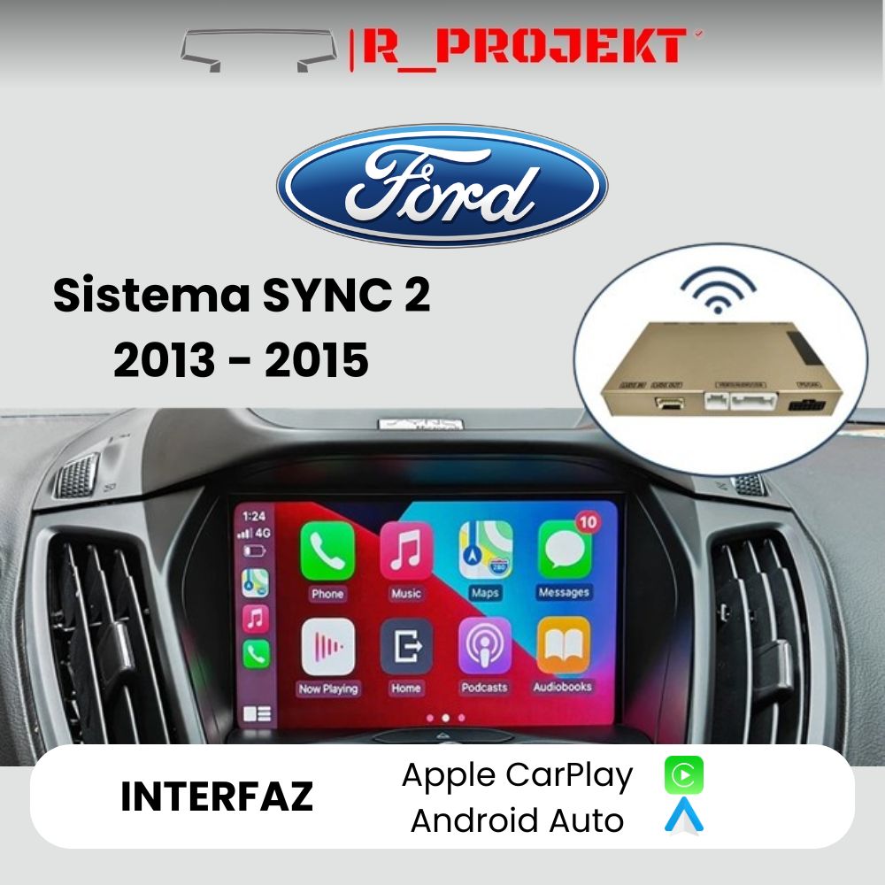 Apple CarPlay Android Auto Interface Ford Focus C-Max Mondeo Fiesta SYNC 2 2012 - 2015